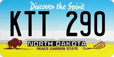 ND license plate KTT290