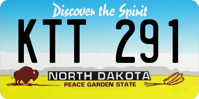 ND license plate KTT291