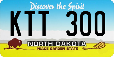 ND license plate KTT300