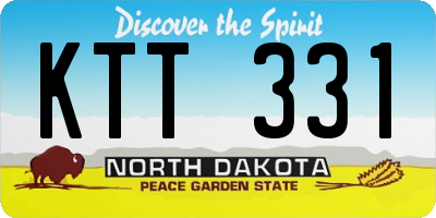 ND license plate KTT331