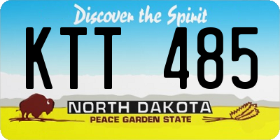 ND license plate KTT485