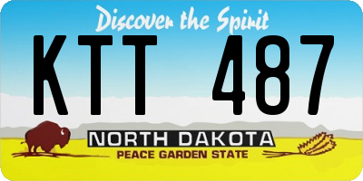 ND license plate KTT487