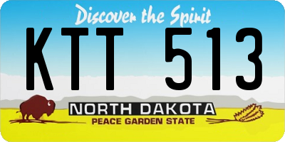 ND license plate KTT513