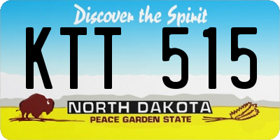 ND license plate KTT515