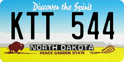 ND license plate KTT544