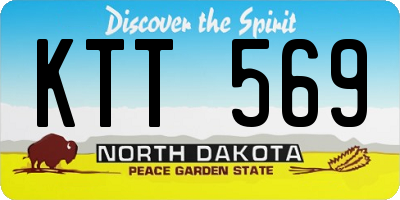 ND license plate KTT569