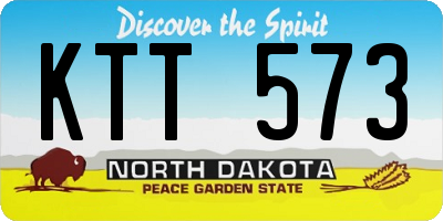 ND license plate KTT573