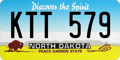 ND license plate KTT579
