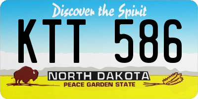 ND license plate KTT586