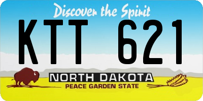 ND license plate KTT621