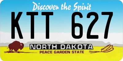 ND license plate KTT627
