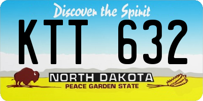 ND license plate KTT632