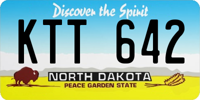ND license plate KTT642