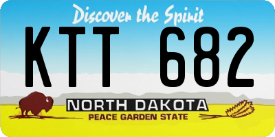 ND license plate KTT682