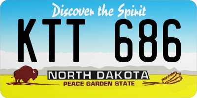ND license plate KTT686