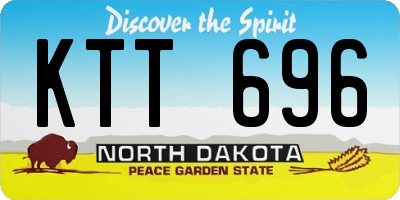 ND license plate KTT696