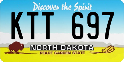 ND license plate KTT697