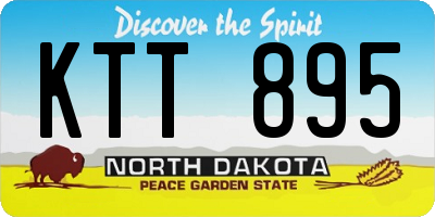 ND license plate KTT895