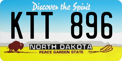 ND license plate KTT896