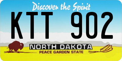 ND license plate KTT902