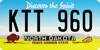 ND license plate KTT960