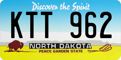 ND license plate KTT962