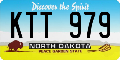 ND license plate KTT979