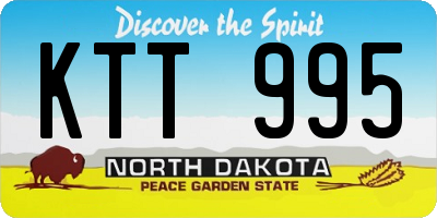 ND license plate KTT995