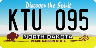 ND license plate KTU095