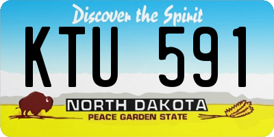 ND license plate KTU591