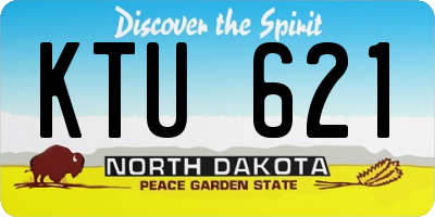 ND license plate KTU621