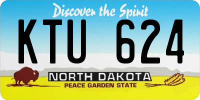 ND license plate KTU624