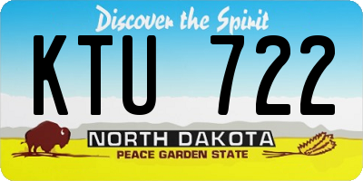 ND license plate KTU722