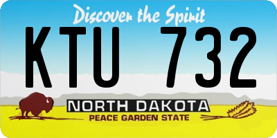 ND license plate KTU732