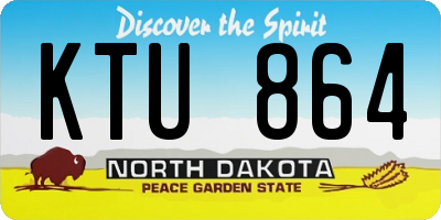 ND license plate KTU864