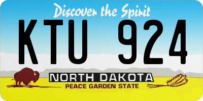 ND license plate KTU924