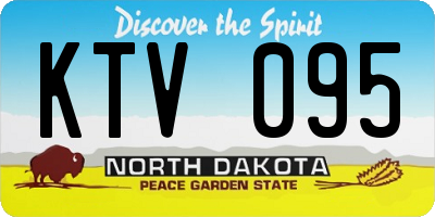 ND license plate KTV095