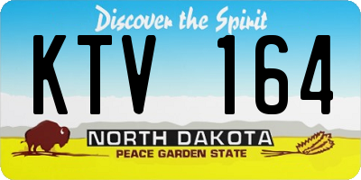 ND license plate KTV164