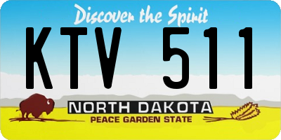 ND license plate KTV511