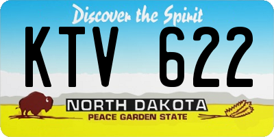 ND license plate KTV622