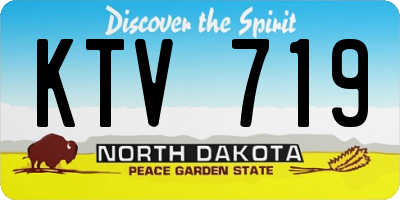 ND license plate KTV719