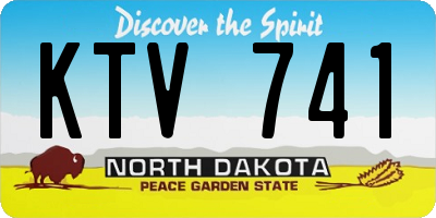 ND license plate KTV741