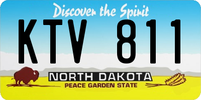 ND license plate KTV811