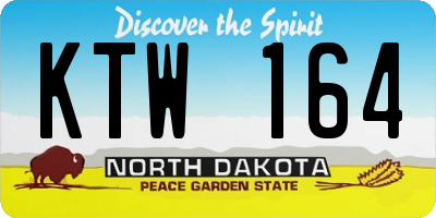 ND license plate KTW164