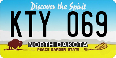 ND license plate KTY069