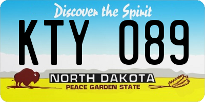 ND license plate KTY089