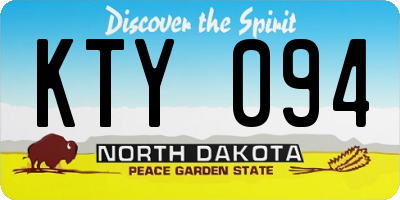 ND license plate KTY094