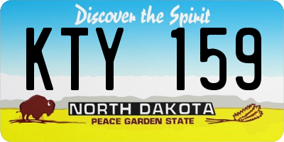 ND license plate KTY159