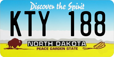 ND license plate KTY188
