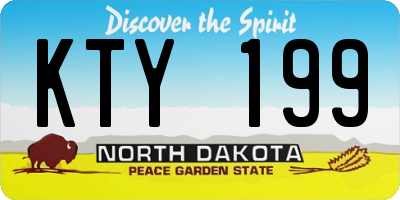 ND license plate KTY199